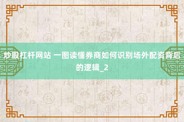 炒股杠杆网站 一图读懂券商如何识别场外配资背后的逻辑_2