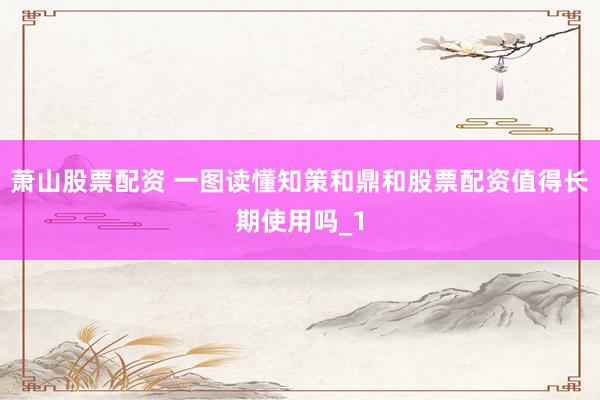 萧山股票配资 一图读懂知策和鼎和股票配资值得长期使用吗_1